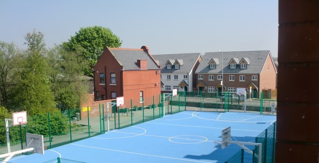 Basketball Court Marking Contractor in Abercarn