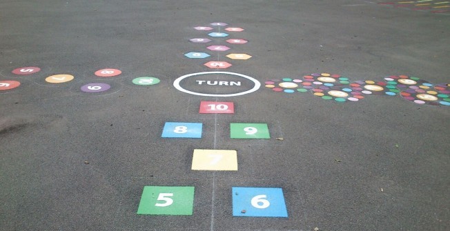 Bespoke Hopscotch Area in Isle of Anglesey