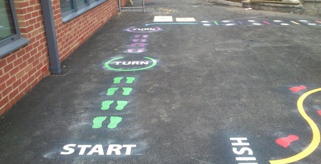 Playground Markings in Conwy