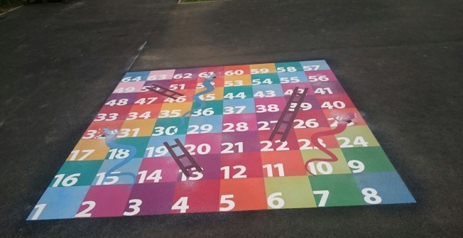 Playground Floor Marking Specialists in Abertridwr