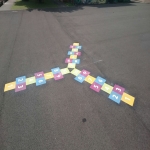 Play Area Surface Markings in Broad Oak 2