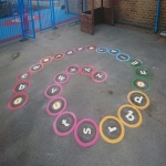 Removal of Playground Markings in Bourton 5