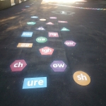 Colourful Playground Hopscotch Designs in Barford 7