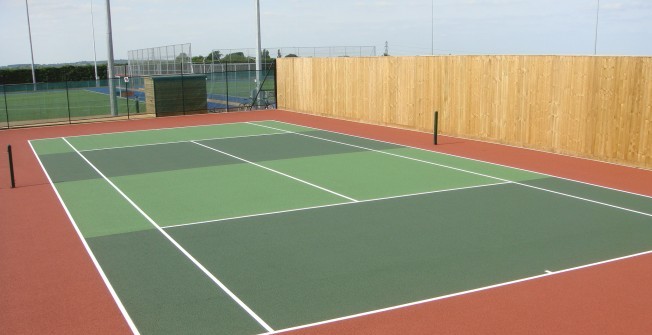 Tennis Court Line Painting in Upton