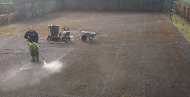 Removing Playground Markings in Bridgend