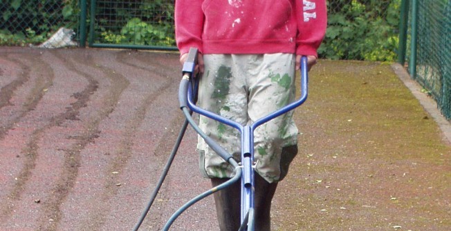 Children's Playground Re-Marking in Bridgend