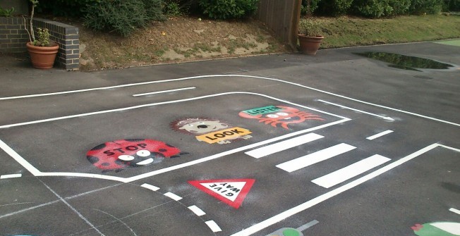 Repainting School Playgrounds in Broughton