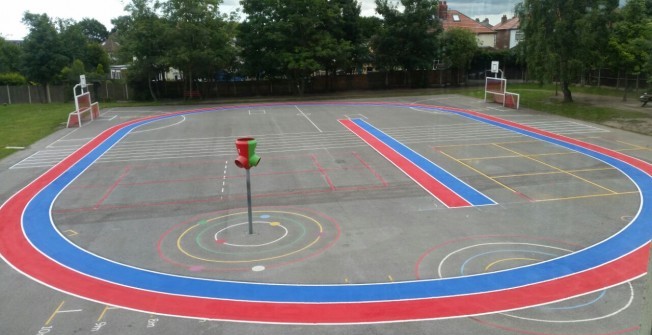 School Daily Mile Marking in Ashton