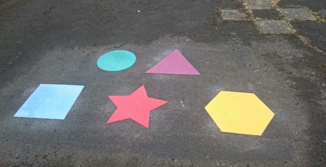 Markings on Playground Surfaces in Appledore Heath