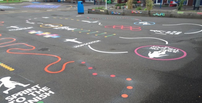 Thermoplastic Floor Graphics in Westfield