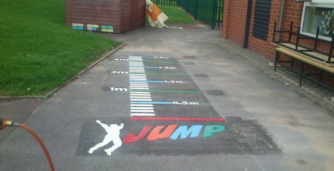 External Playground Marking Designs in Clive Green