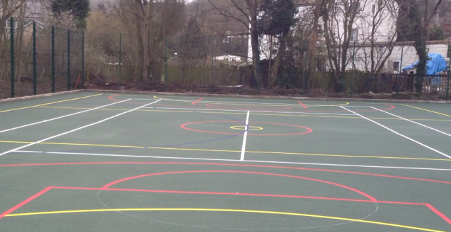 MUGA Sports Line Marking in Bridge End