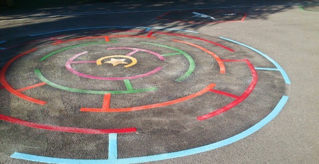 Maze Installation Marking in Bradley Green